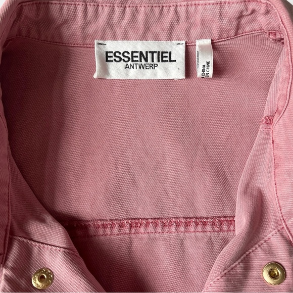 Essentiel Antwerp Nude Pink Belted Jumpsuit Dungarees Bumpsuit Coveralls Med 8 - Picture 10 of 16